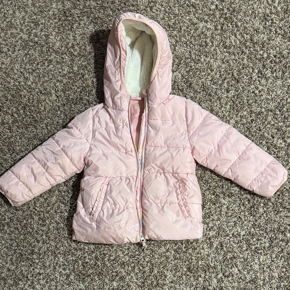 Wonder Nation Pink Puffer Jacket